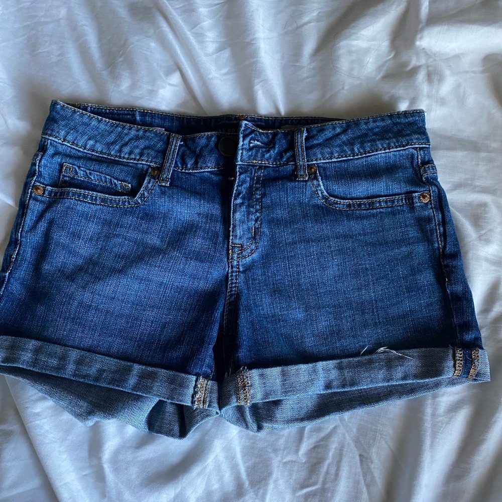Cuffed Aeropostale jean shorts